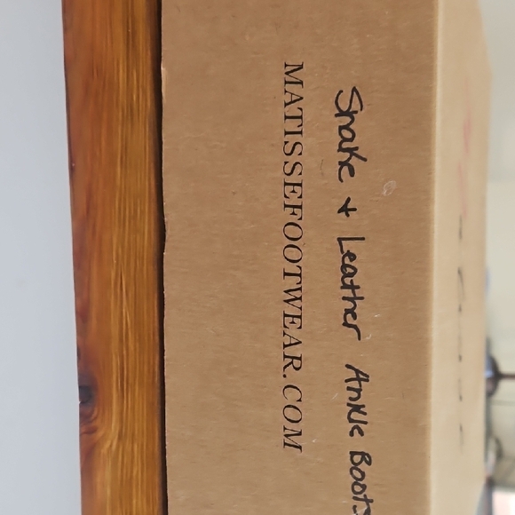 Matisse Snakeskin and Brown Heeled Boots - Picture 8 of 8